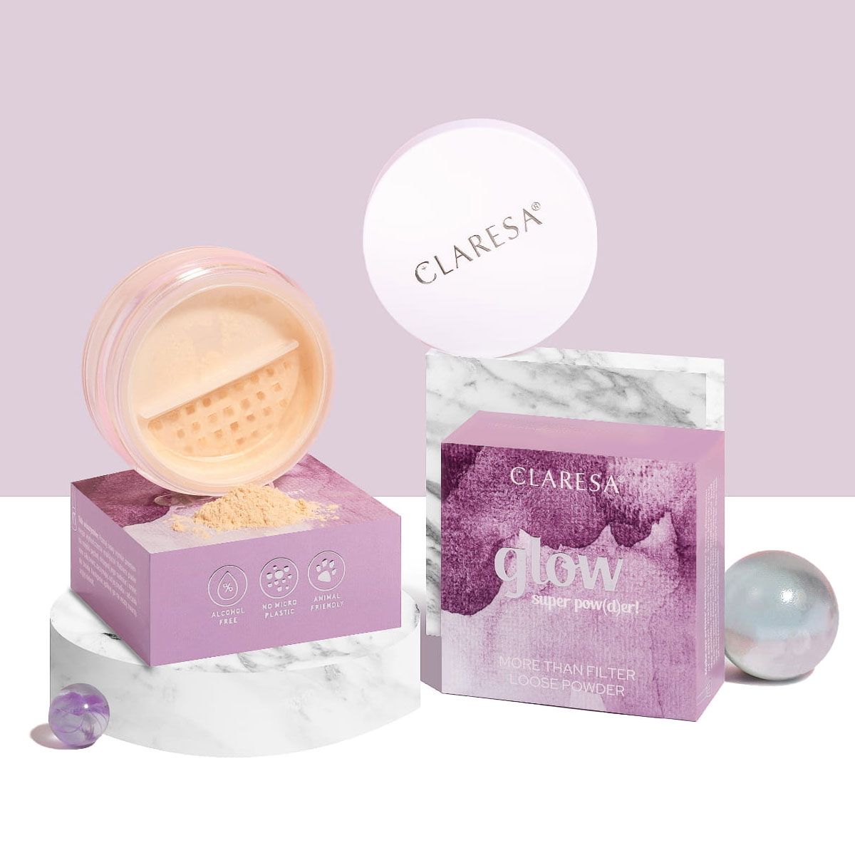 Claresa glow poudre libre super poudrée(d)er ! 12gr.