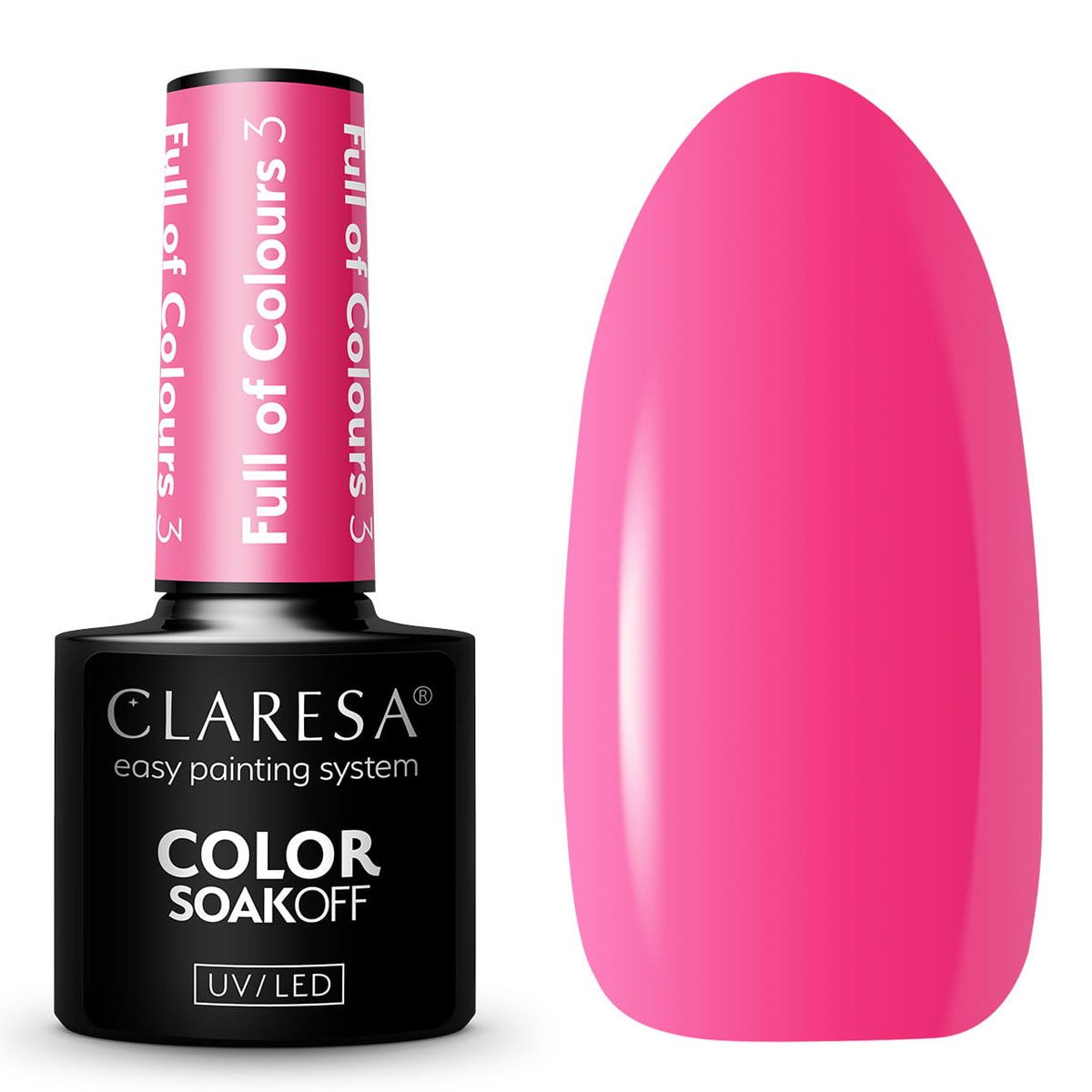 Claresa Vernis Gel UV LED 5 ml Plein de Couleurs 3