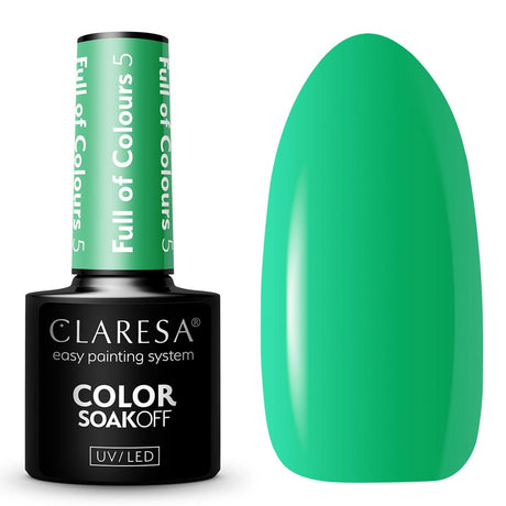 Claresa Vernis Gel UV LED 5 ml Plein de Couleurs 5