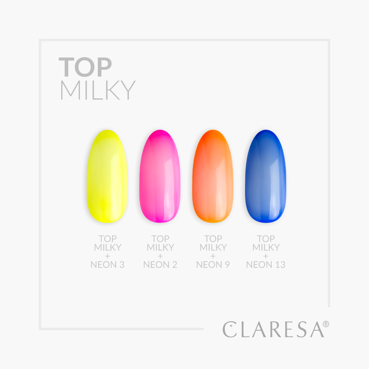 Claresa top coat laiteux sans lingette 5ml