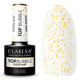 Claresa top coat bubble gold mat sans lingette 5ml
