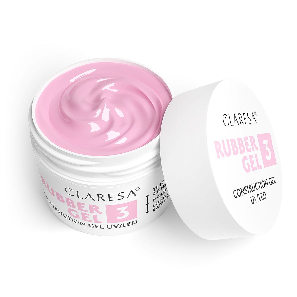Gel de caoutchouc Claresa 3 rose froid 12gr.