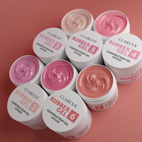 Gel de caoutchouc Claresa 4 rose chaud 45gr.