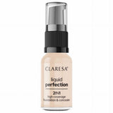 Claresa liquid perfection correcteur et fond de teint 2-en-1 101.5 vanille 18gr.