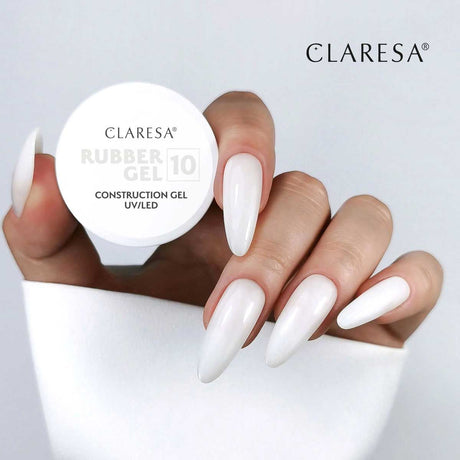 Gel de caoutchouc Claresa 10 blanc laiteux 45gr.