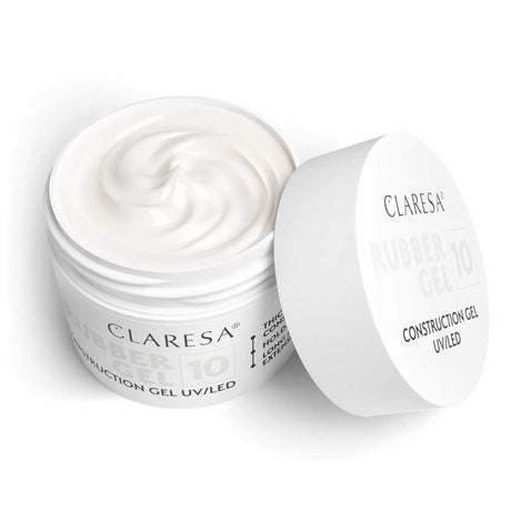 Gel de caoutchouc Claresa 10 blanc laiteux 90gr.