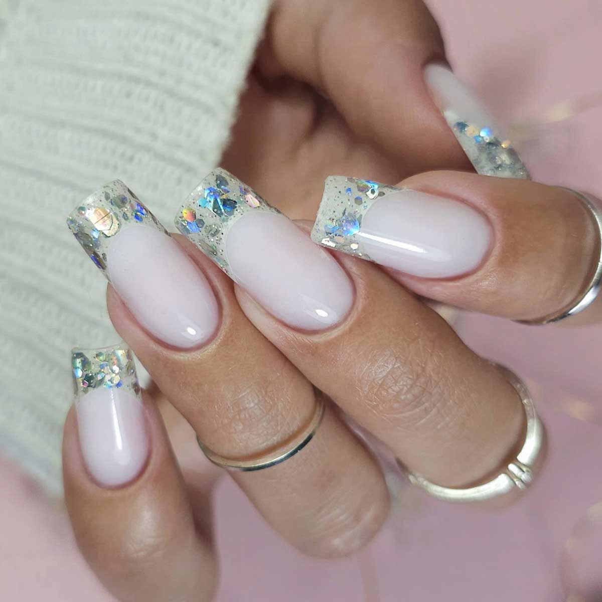 Claresa megastar argent scintillement uv led art gel 10gr.