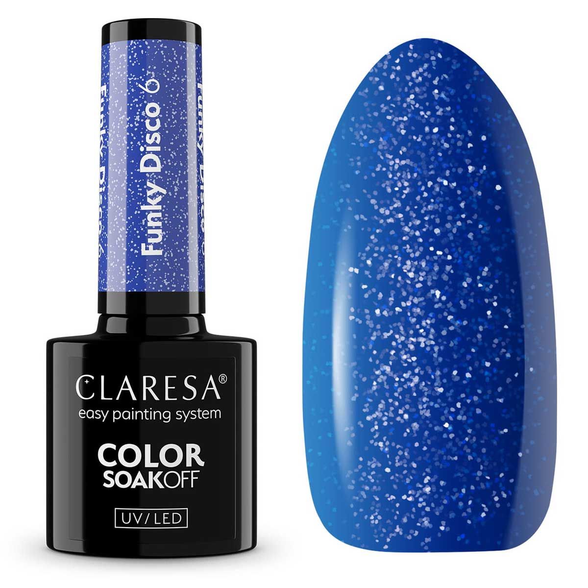 Claresa Vernis Gel UV LED 5 ml Funky Disco 6 Blue Beat