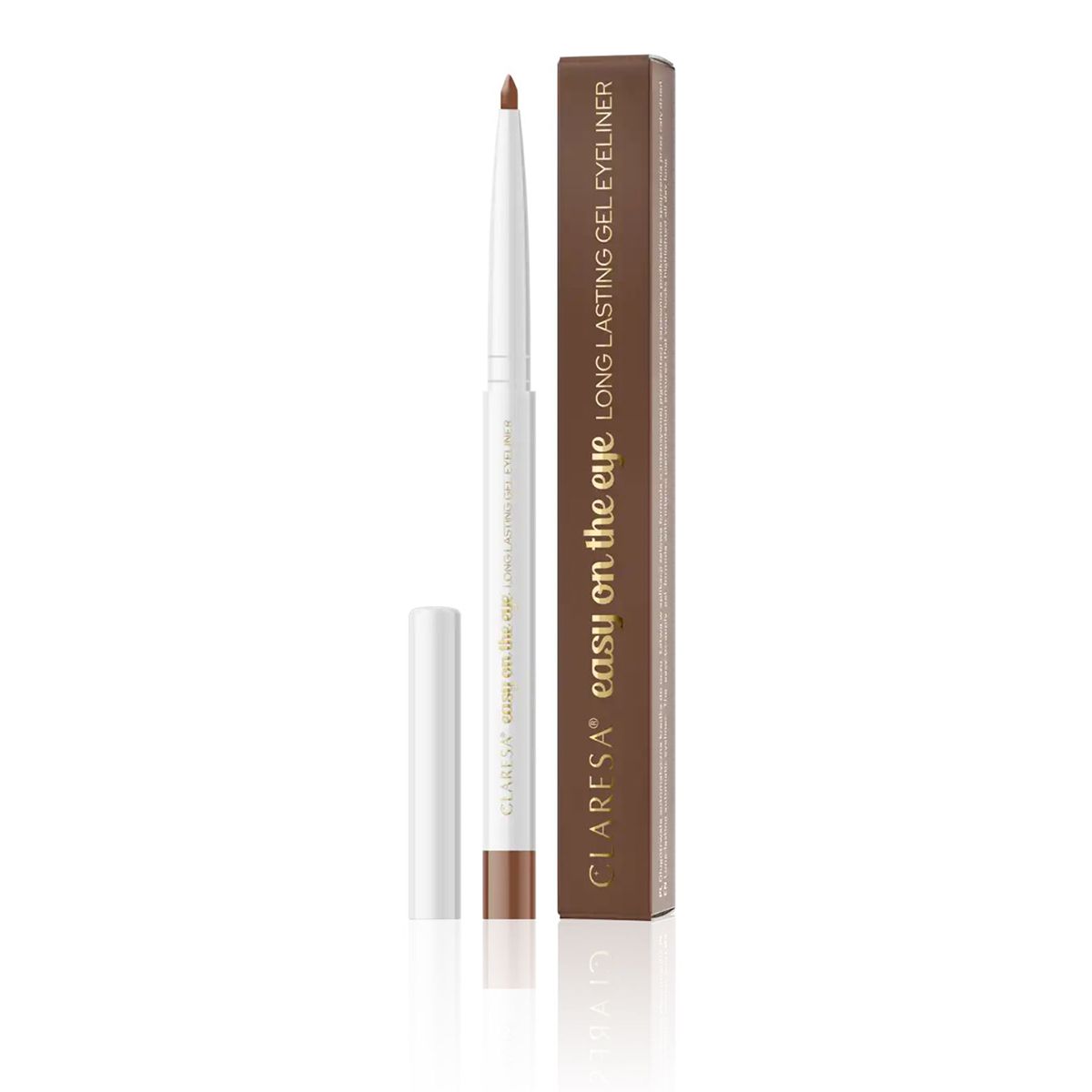 Claresa eye-liner gel longue durée agréable pour les yeux 02 lotus marron