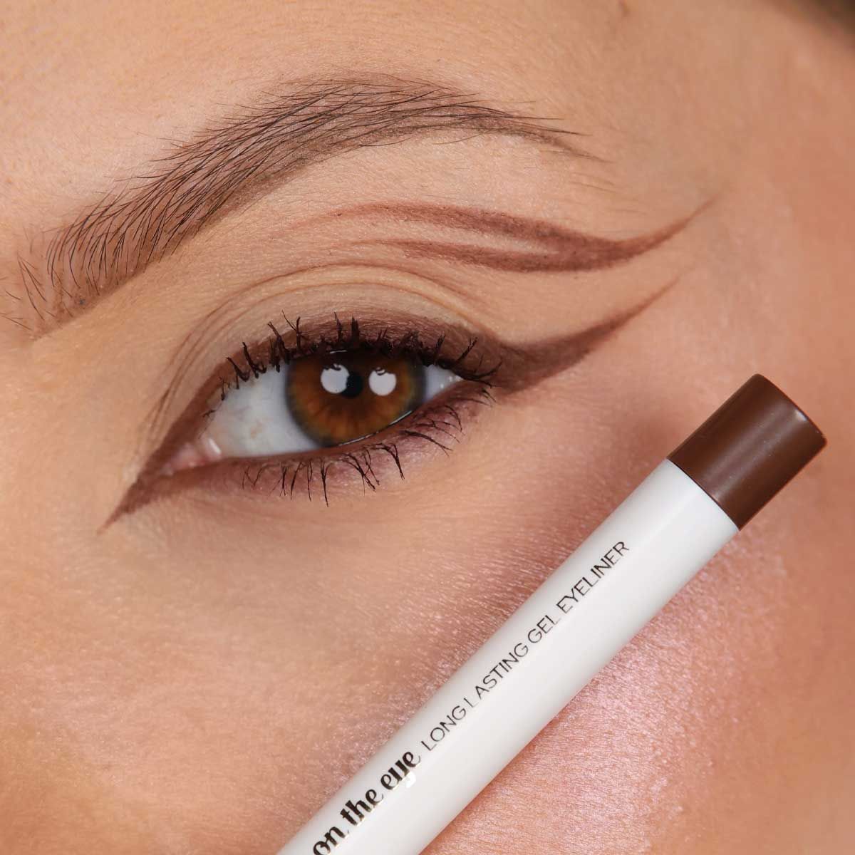 Claresa eye-liner gel longue durée agréable pour les yeux 02 lotus marron