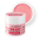 Claresa kératine soft easy builder gel brillant rose 90gr.