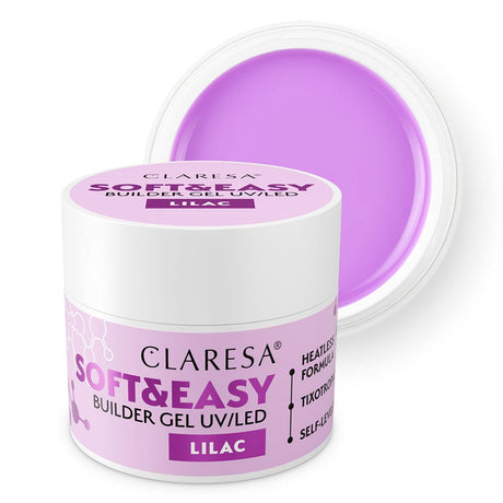 Claresa kératine soft easy builder gel lilas 12gr.