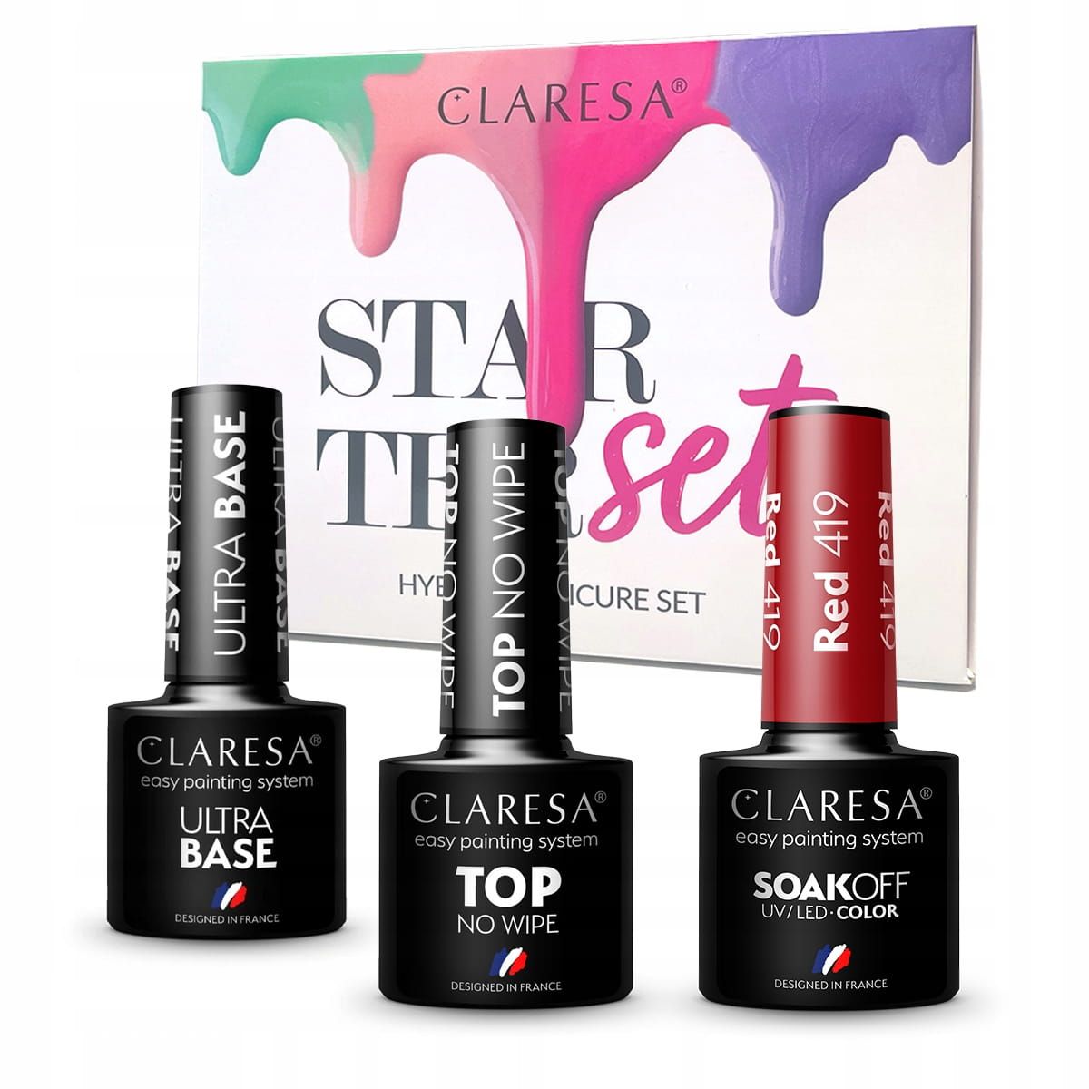 Claresa starter set vernis gel sans lampe