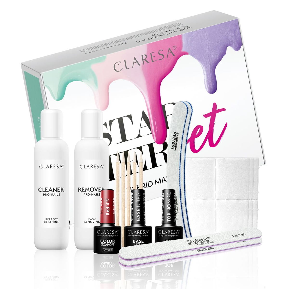 Claresa starter set vernis gel sans lampe