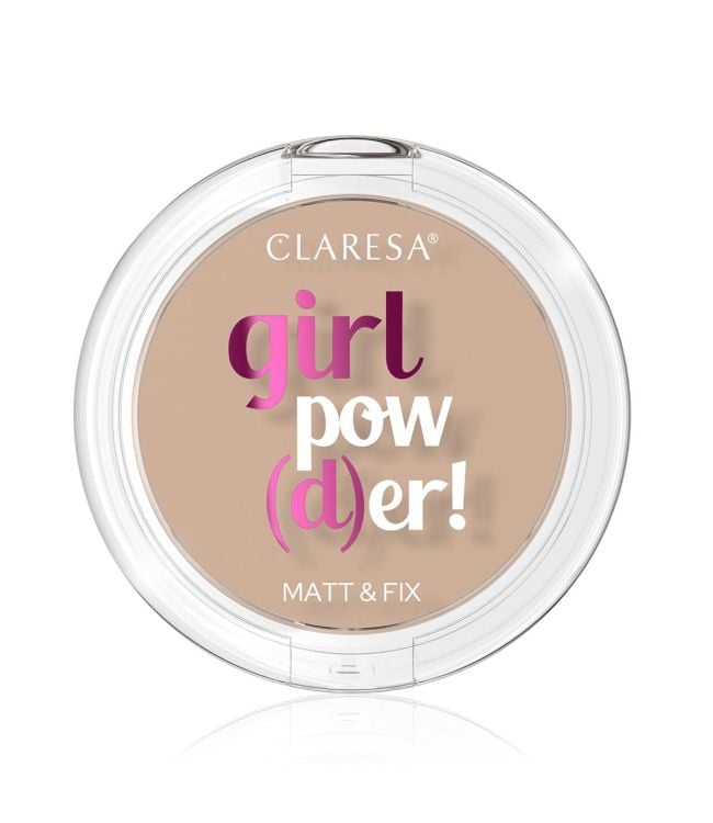 Claresa girl power(d)er ! poudre pressée mate fix 03 sunkissed 12gr.