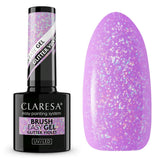 Claresa pinceau gel facile pailleté violet 5ml