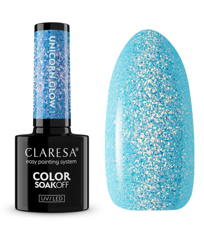 Claresa Vernis Gel UV LED 5 ml Licorne Glow 1