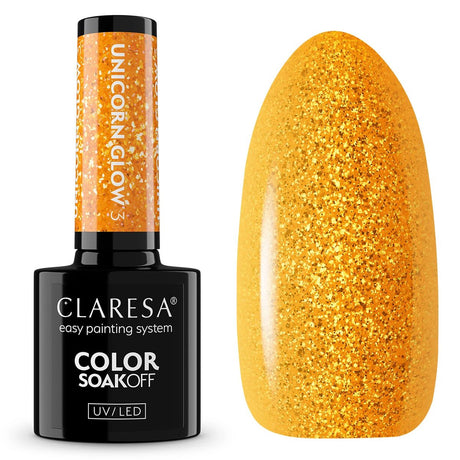 Claresa Vernis Gel UV LED 5 ml Licorne Glow 3