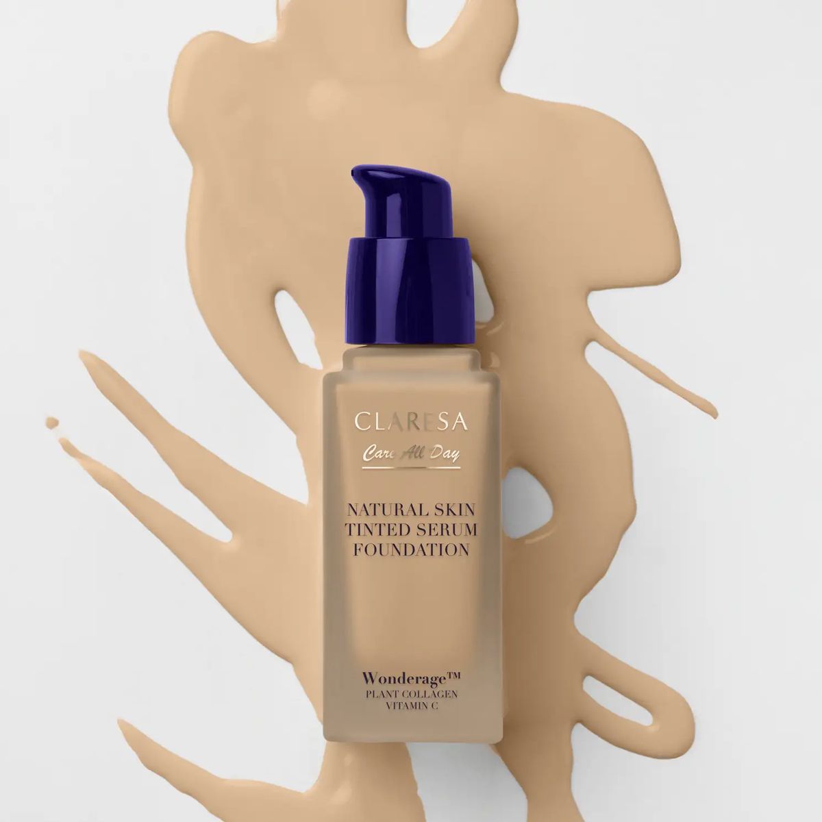 Claresa fond de teint sérum teinté peau naturelle 2wo olive moyen 32ml