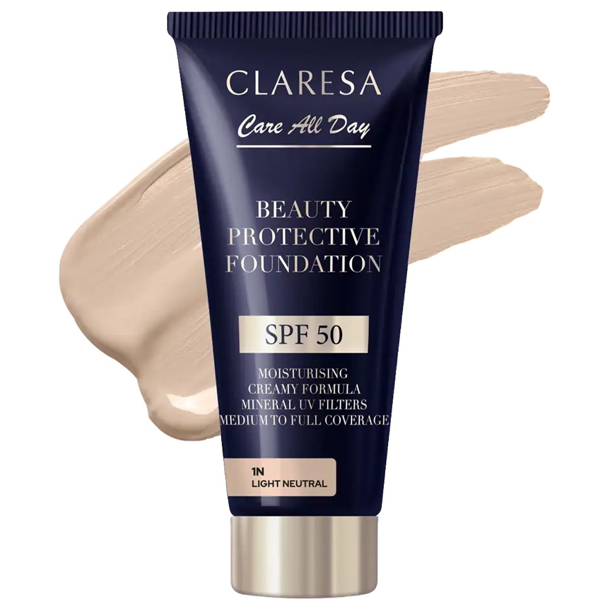 Claresa Beauty Fond de Teint Protecteur SPF 50 1N Light Neutre 30 ml