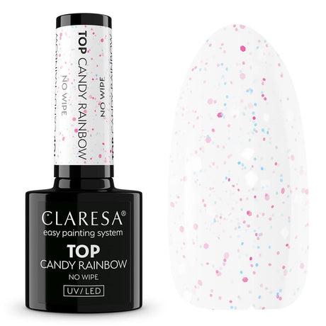Claresa top coat sans lingette bonbons arc-en-ciel 5ml
