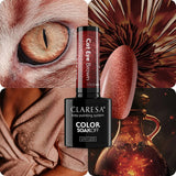 Claresa vernis gel uv led 5ml alchimie de couleur - marron oeil de chat