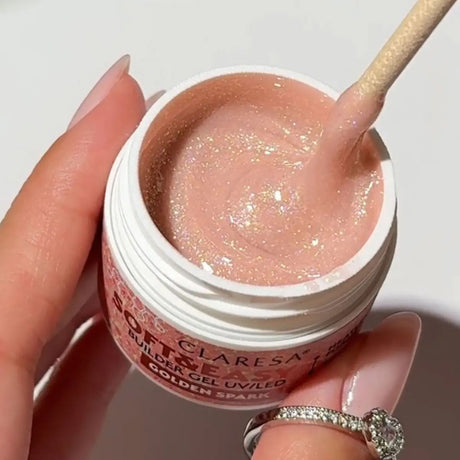 Claresa keratine soft easy builder gel golden spark 12gr.