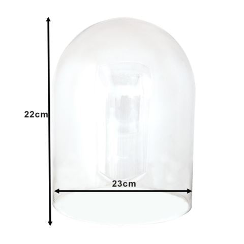 Cloche Clayre eef 6gl3548 transparent 23x22 cm