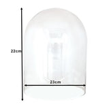 Cloche Clayre eef 6gl3548 transparent 23x22 cm