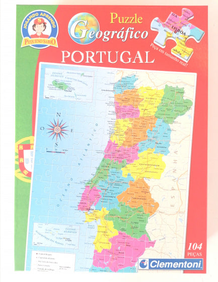 Puzzle de jambe Clementoni Portugal Junior 104 Pièces