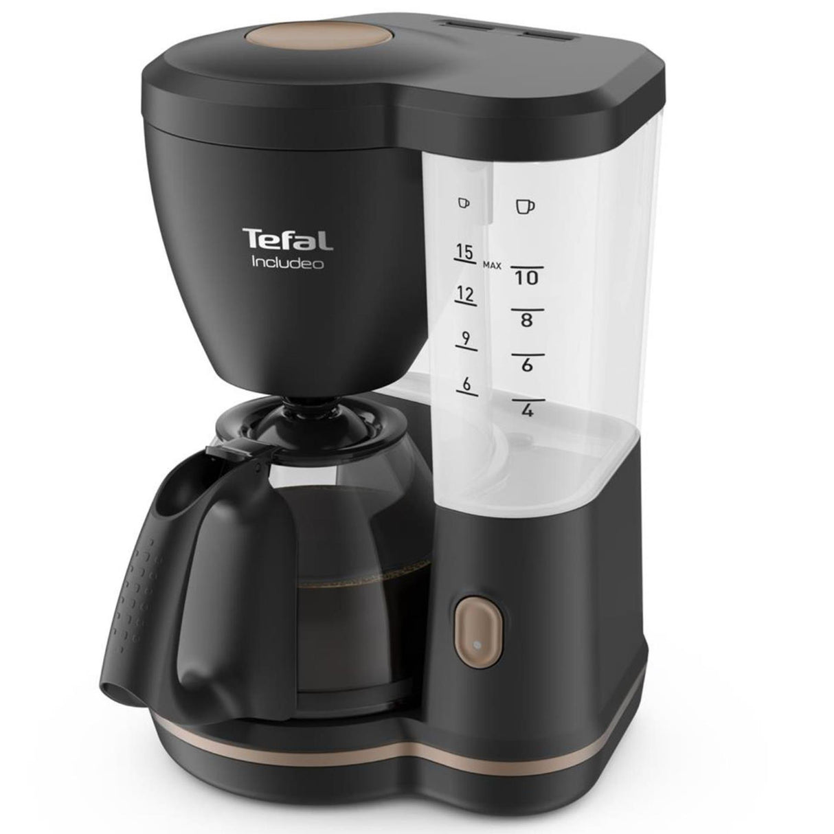 Cafetière Tefal includeo noire 1,25l