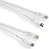 Câble coaxial Abi + cat6 - 1,5 mètres