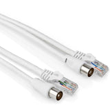 Câble coaxial Abi + cat6 - 1,5 mètres