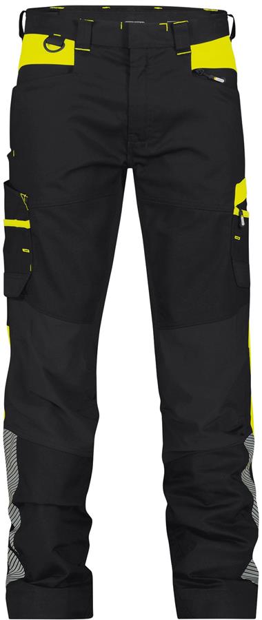 Pantalon Dassy hong kong p k 245gr bleu nuit jaune fluo 64