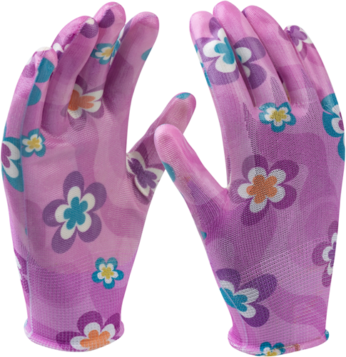 Connex gant jardin nitrile fleur gr07 - cox938537