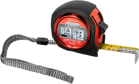Mètre ruban Connex 3m abs 16mm calibrage euro - coxt701163