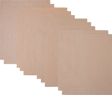 Connex set de papier de verre silex 10pcs - cox980100