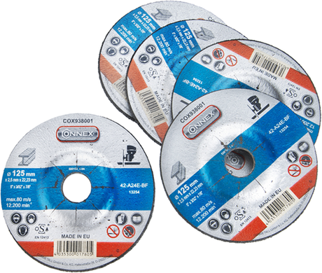 Connex set 5x disque abrasif métal 125mm - cox938006