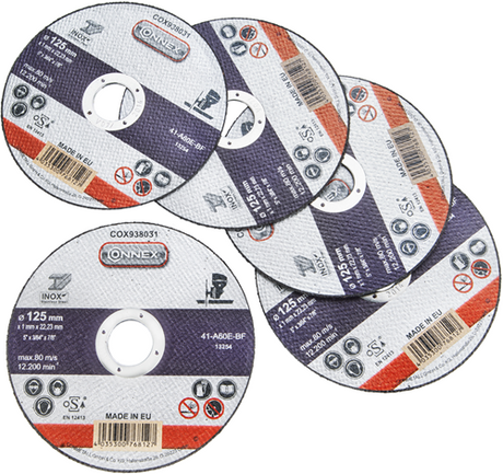 Connex set 5x disque abrasif inox 125mm - cox938036