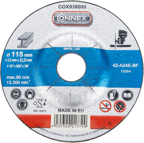 Connex slijpschijf metaal 115mm - cox938000