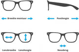Lunettes de soleil brun unisexe (CWI2407)
