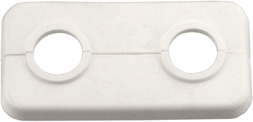 Cornat rosace double coquelicot plastique 18mm wi - t384001