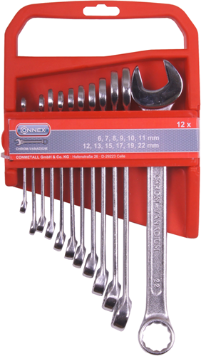 Jeu de clés mixtes Connex 12 pcs 6-22mm - cox539612