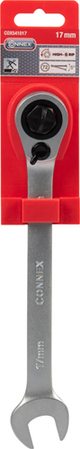 Connex cox541017 clé à fourche 17 mm à cliquet