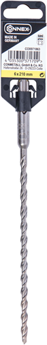 Connex sds+perceuse à percussion 6mm (150 210mm) jaune - cox971863