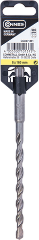 Connex sds+perceuse à percussion 8mm (100 160mm) jaune - cox971881