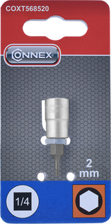 Connex 1 Clé à douille 4 pans 6 pans 2,0 mm - coxt568520