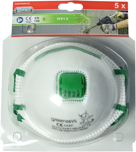 Masque anti-poussière Connex ffp1v en149 5pcs - coxt939112