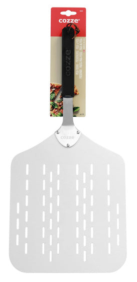 Pizza cozze chep avec trous aluminium 60 cm argent noir