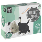 Kit de crochet de groupe d'artisanat créatif deux chatons